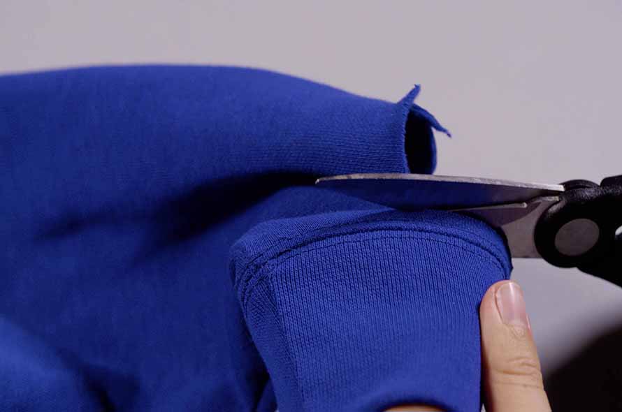 Cutting the cuffs off
