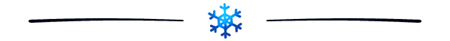 decorative blue snowflake