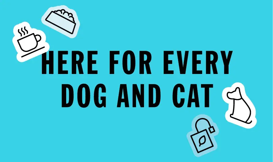 Here for every dog and cat text